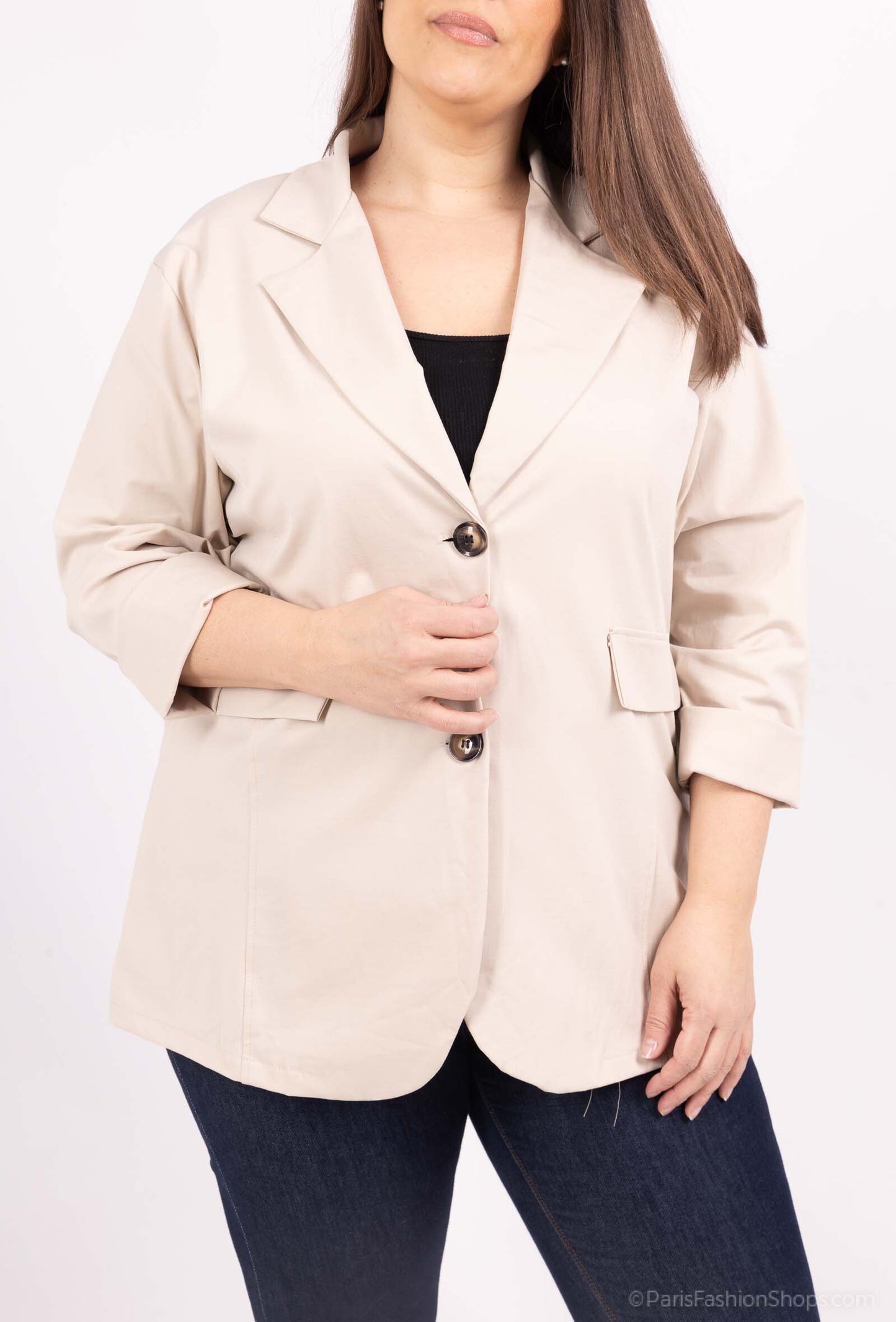 Buttoned jacket - Stora Storlekar