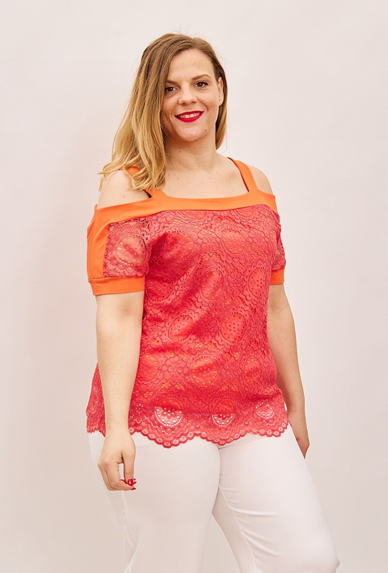 Lace Blouse - Stora Storlekar