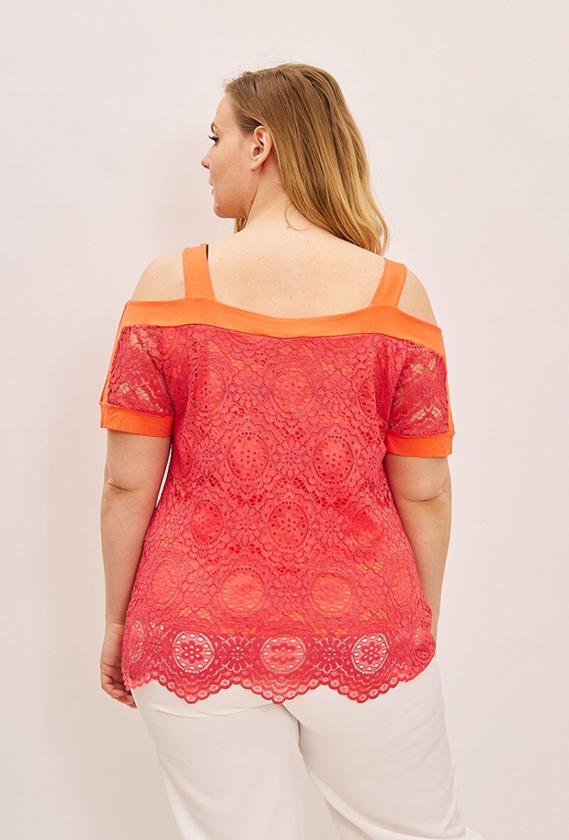 Lace Blouse - Stora Storlekar