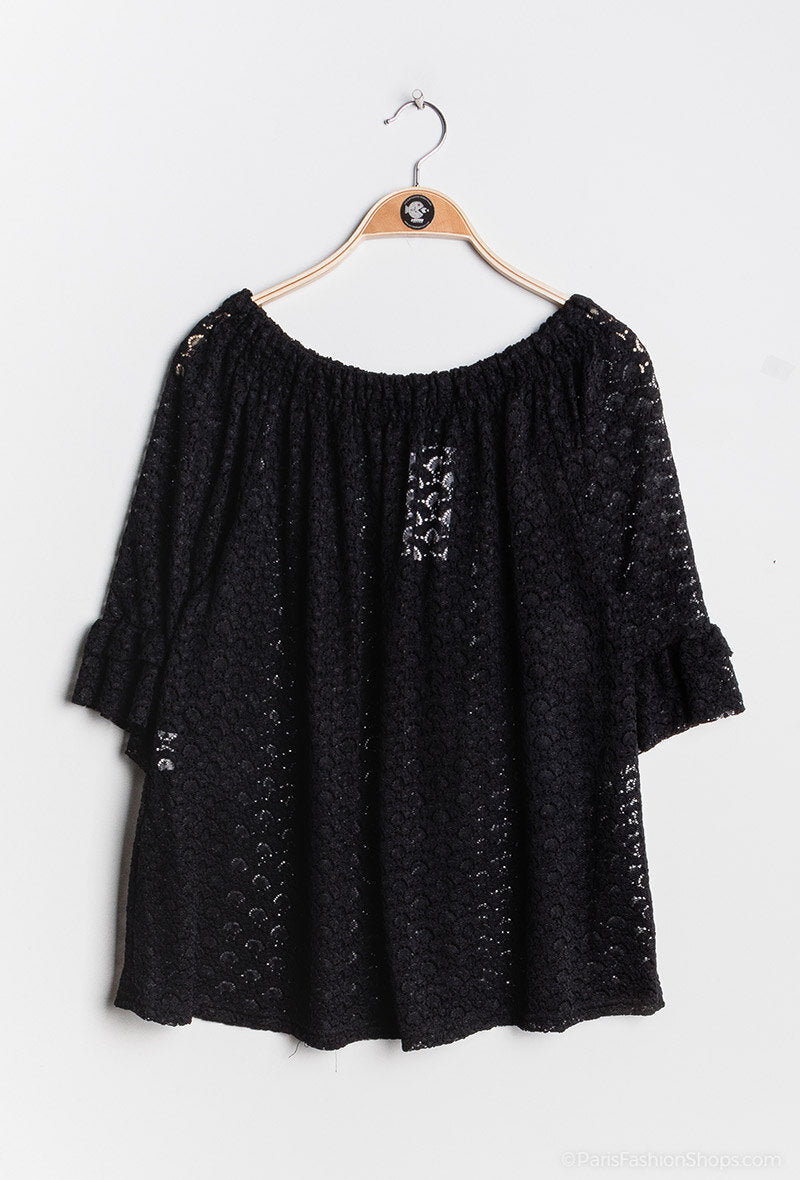 Lace blouse - Stora Storlekar