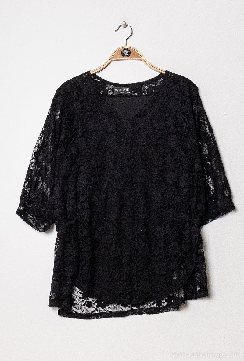 Lace blouse - Stora Storlekar