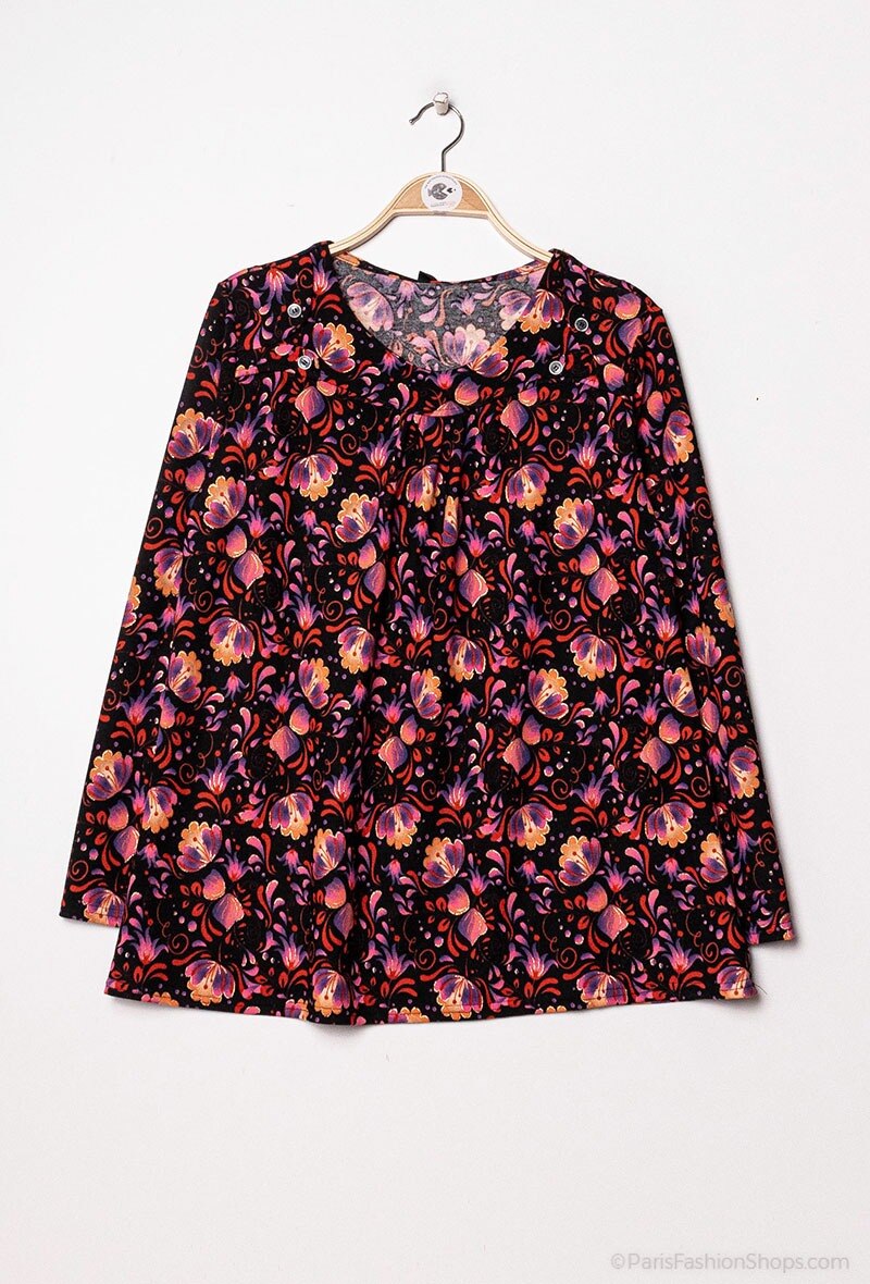 Printed blouses - Stora Storlekar