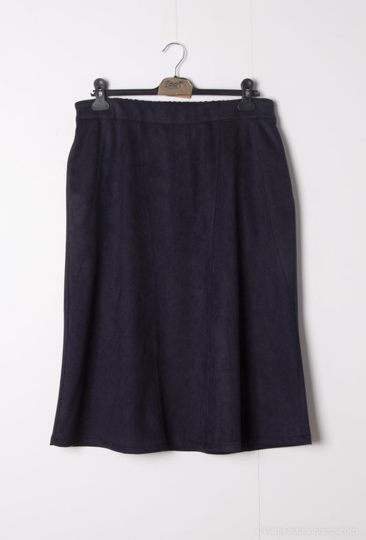 Long suede skirt - Plus Size