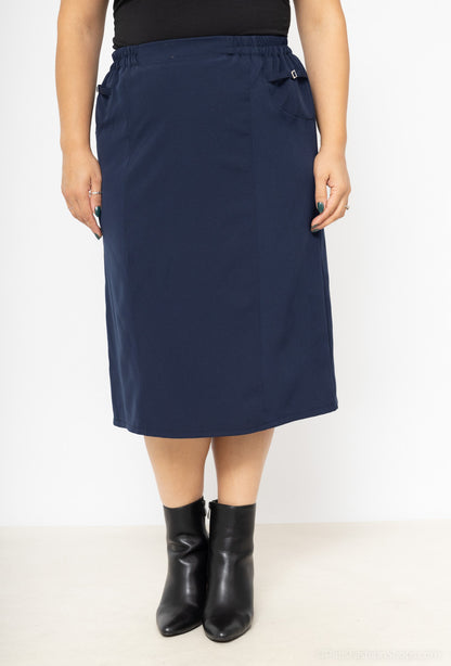 Lined stretch skirt - Stora Storlekar