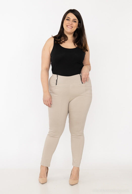 Pants with zip - Plus Size