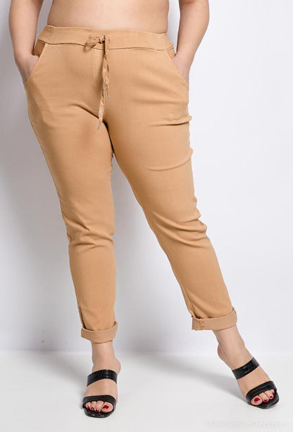 Super stretchy elastic waist pants - Plus Size