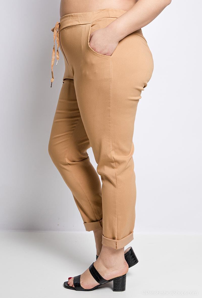 Super Stretchy Plus Size Elastic Waist Pants