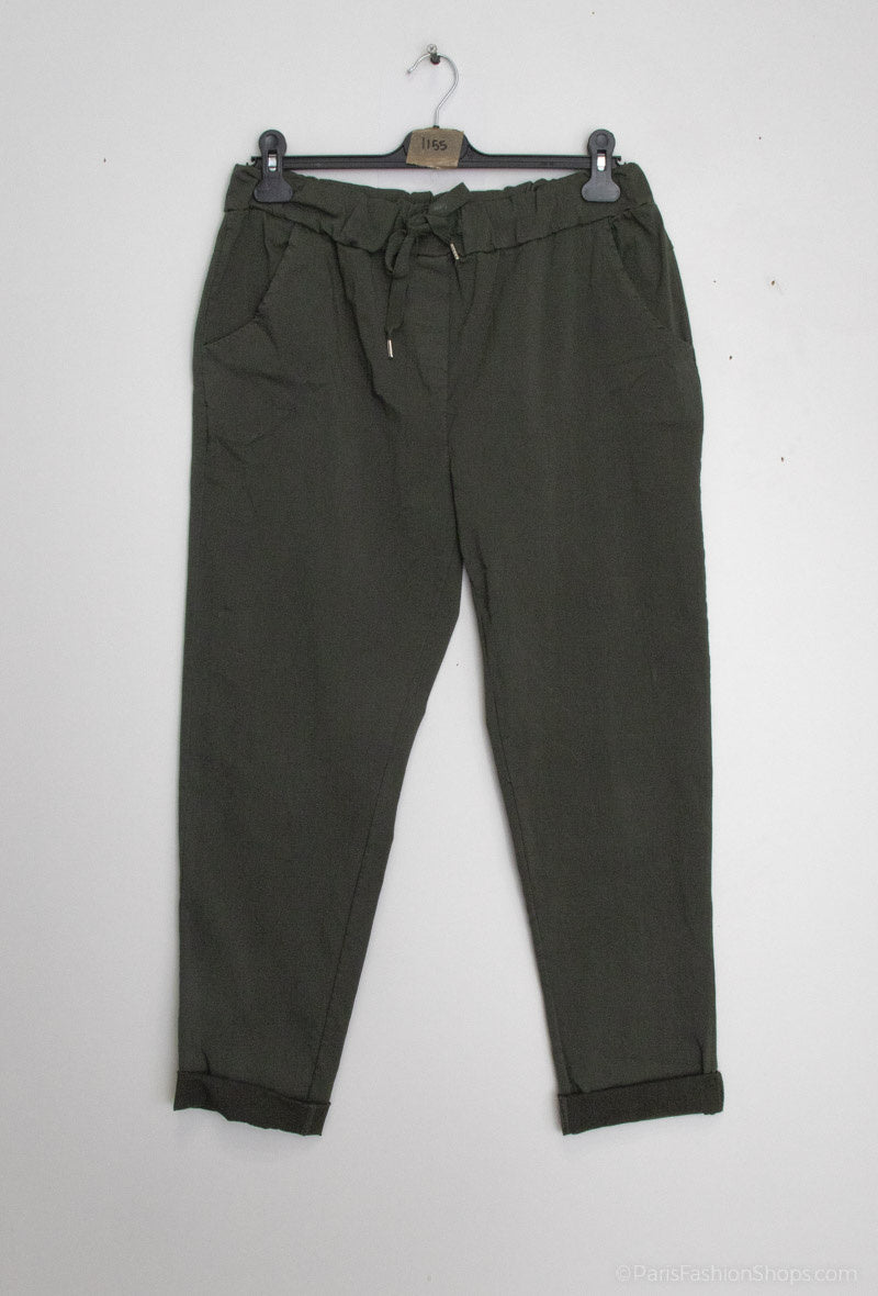 Super stretchy elastic waist pants - Plus Size