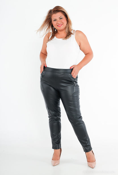 Faux leather pants - Plus Size