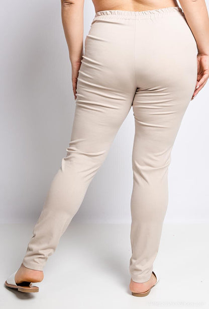 Plus Size Leggings - Beige / 50 52 - Trousers