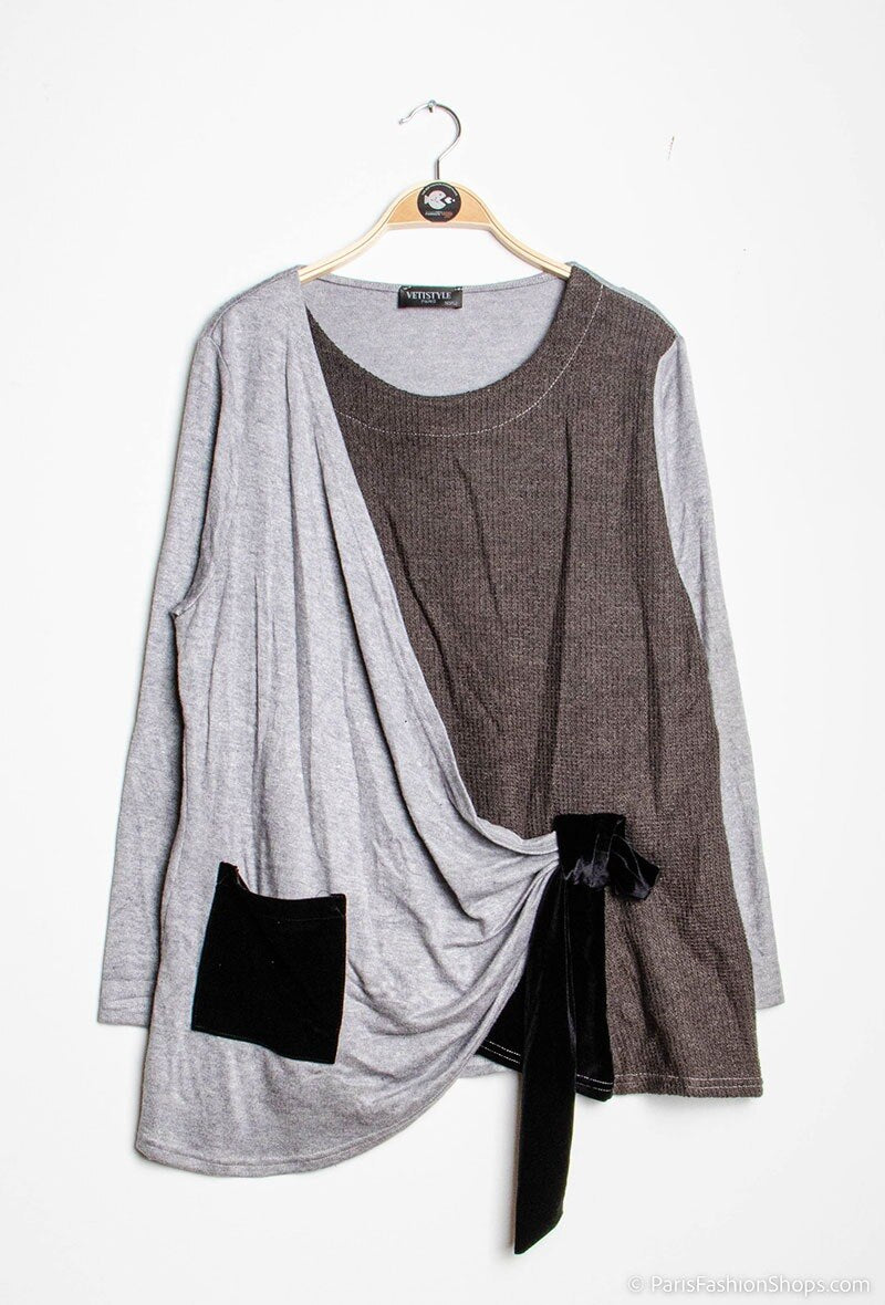 Draped pullover - Stora Storlekar