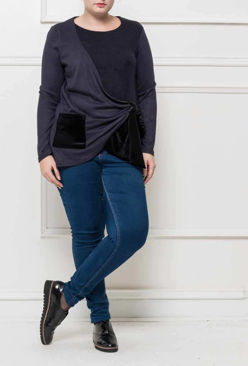 Draped pullover - Stora Storlekar