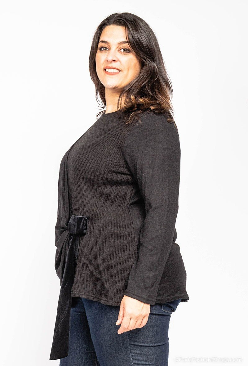 Draped Pullover - Stora Storlekar