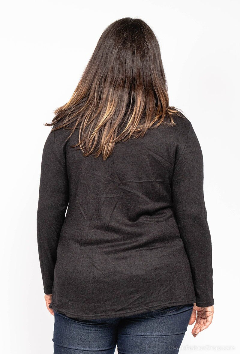 Draped Pullover - Stora Storlekar