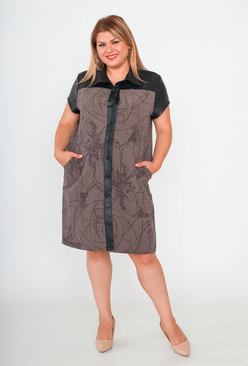 Shirt dress material - Stora Storlekar