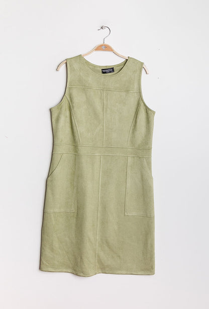 Suede dress - Stora Storlekar