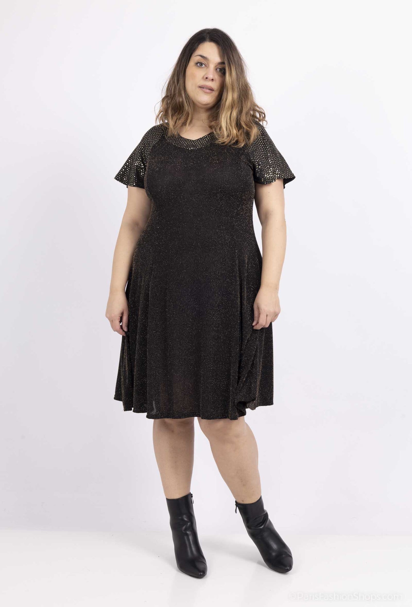 Flared sequin dress - Plus Size