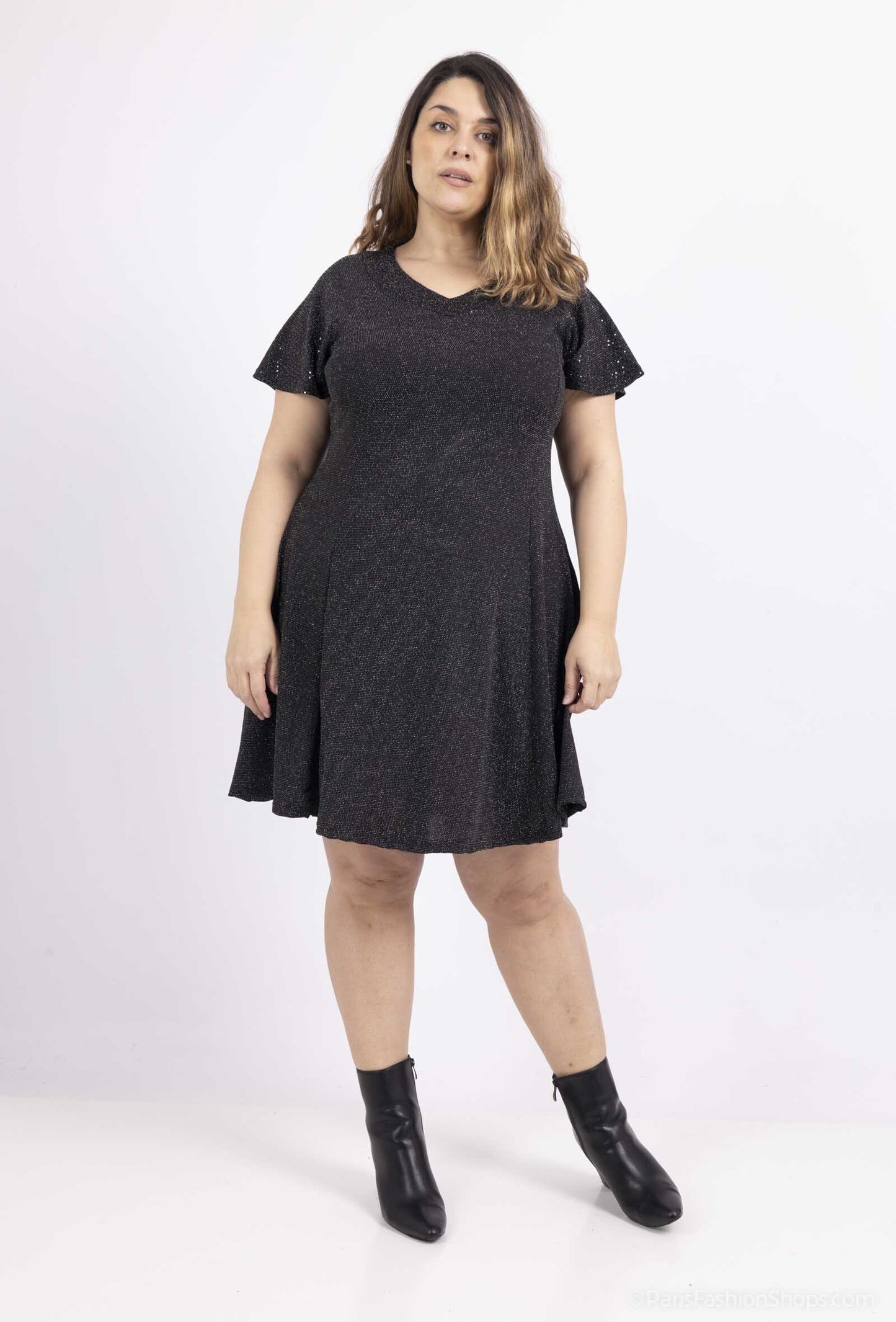 Flared sequin dress - Plus Size