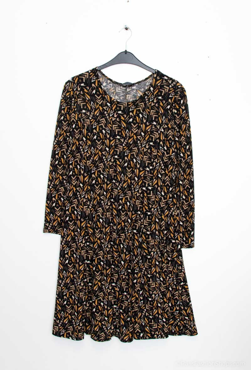 Printed dress - Stora Storlekar