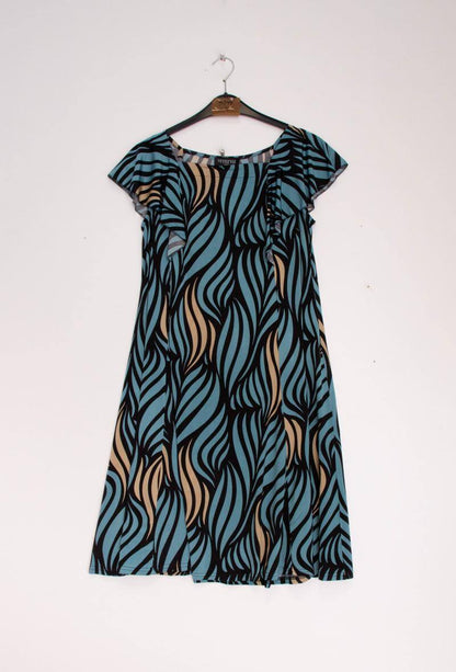 Printed dress - Stora Storlekar