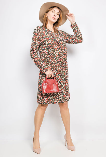 Printed dress - Stora Storlekar