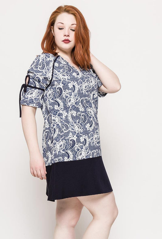 Printed tunic or dress - Stora Storlekar