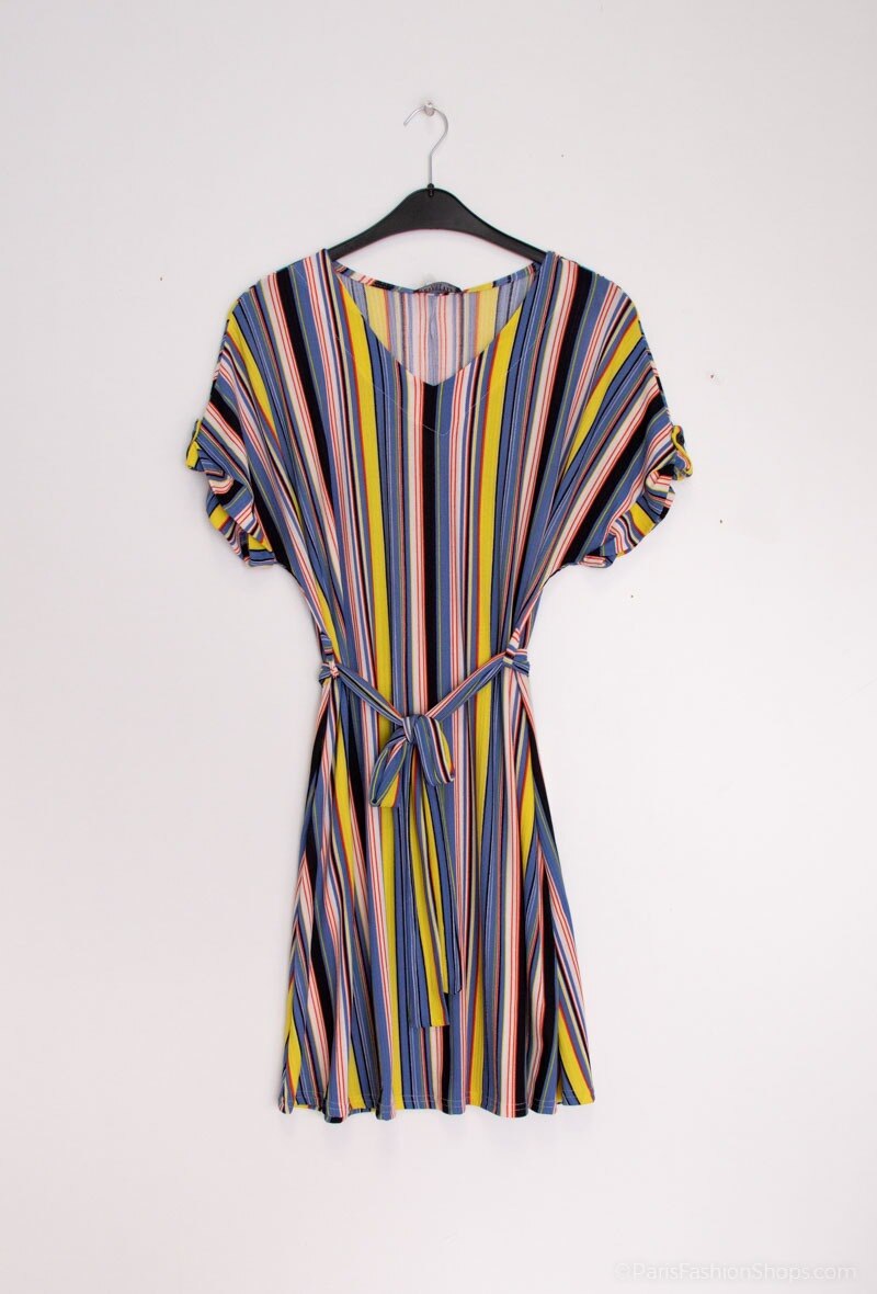 Striped dress - Stora Storlekar