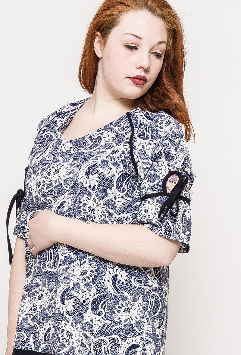 Tryckt tunika eller klänning - Plus Size - Dresses