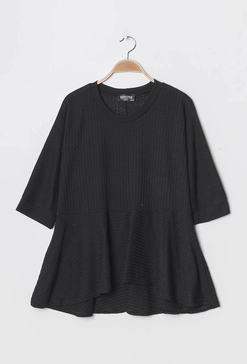 Ribbed tunic - Stora Storlekar