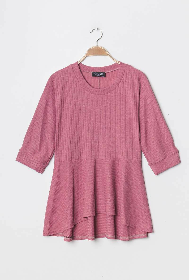 Ribbed tunic - Stora Storlekar