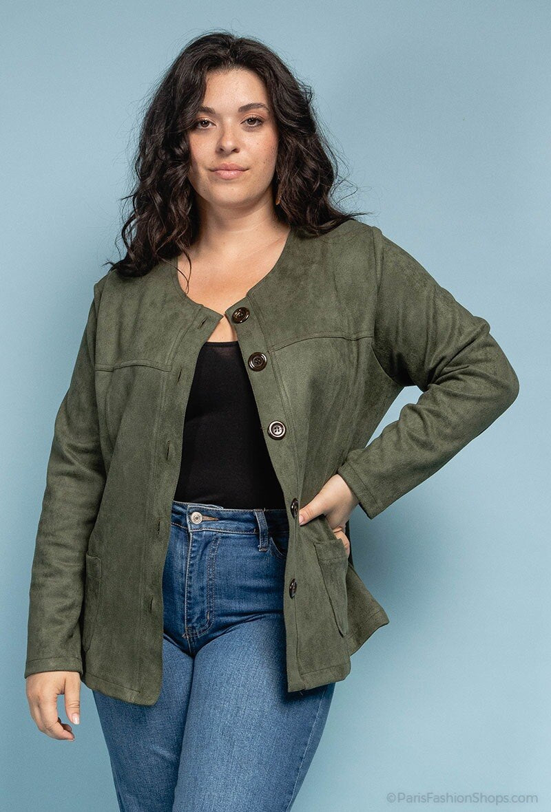 Button jacket - Plus Size