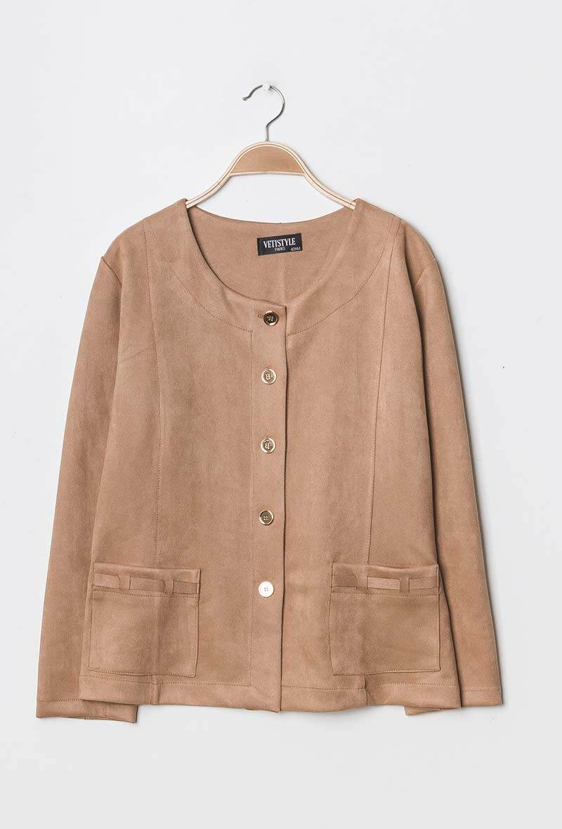 Suede jacket - Plus Size