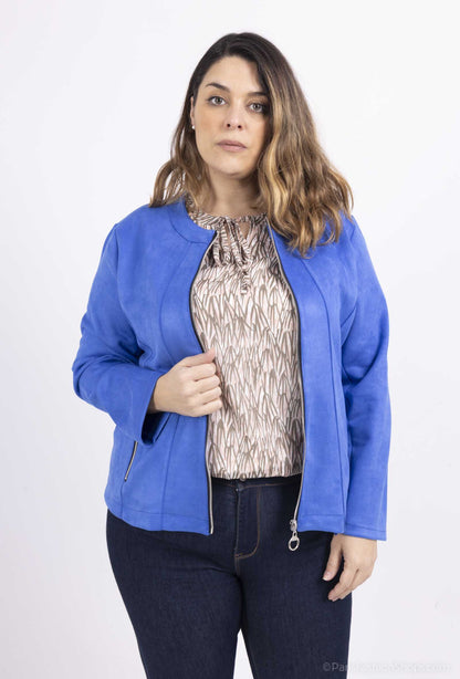 Suede jacket - Stora Storlekar