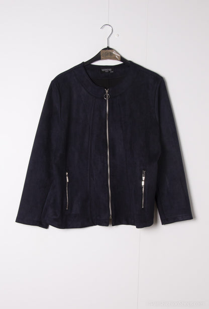 Suede jacket - Stora Storlekar