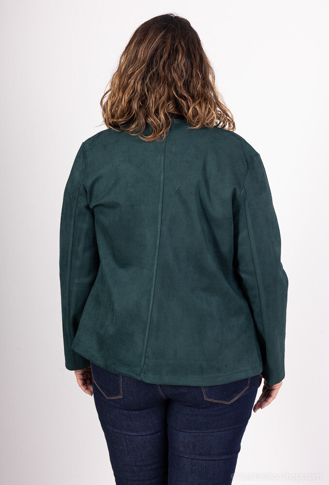 Suede Jacket Stora Storlekar