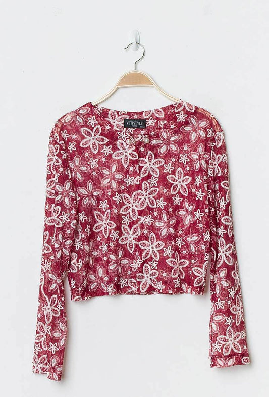 Floral jacket - Stora Storlekar