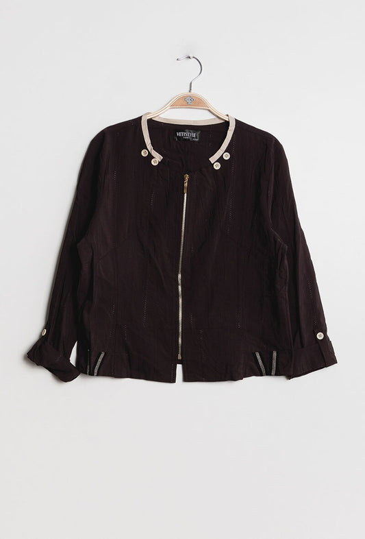 Zipped jacket - Stora Storlekar